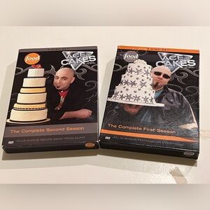 THE COMPLETE FIRST & SECOND SEASON ACE OF CAKES DVD SETS.